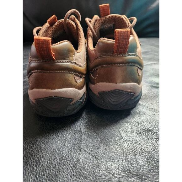 NWOT SKECHERS LEATHER SELMEN-LORAGO HIKING SHOE 9.5 BROWN WATER REPELLENT - Picture 5 of 9